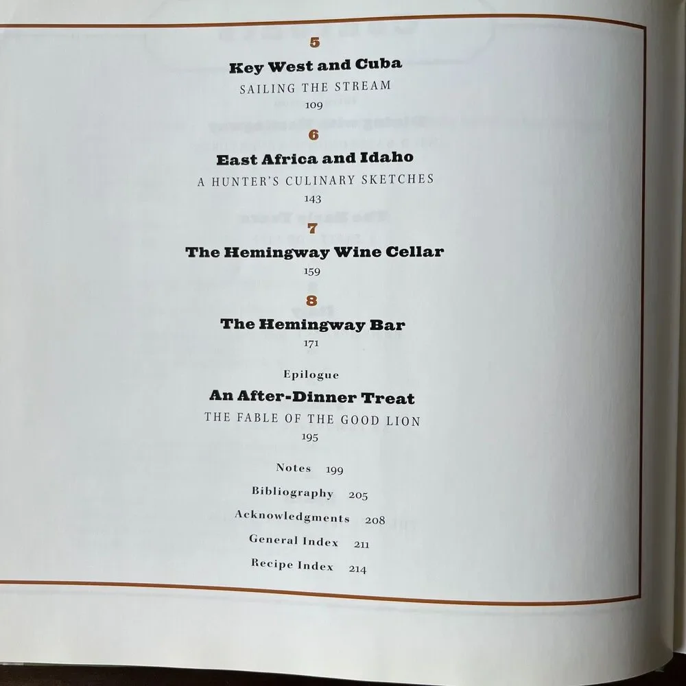 Vintage 90s The Hemingway Cookbook by Craig Boreth
